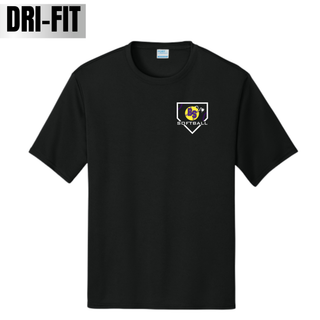 Bomb Squad Pocket Power Softball Dri-Fit Performance Top with pocket-style BS softball artwork