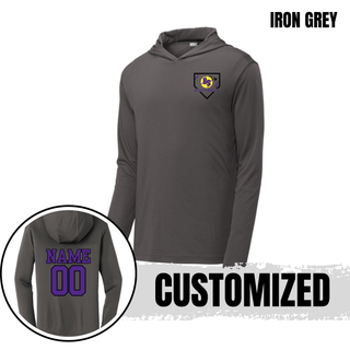 Additional view of the Bomb Squad Pocket Power Softball PosiCharge Competitor Hoodie with Pocket Power softball artwork