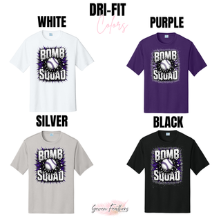 Bomb Squad Shattered Softball Dri-Fit performance top color options