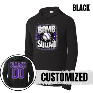 Bomb Squad Shattered Softball design on a PosiCharge Competitor Hoodie
