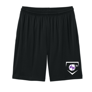 Bomb Squad Softball Home Plate Crest cooling performance shorts in black
