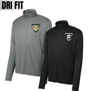 Bomb Squad Softball Home Plate Crest PosiCharge Quarter-Zip - color options