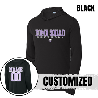 Bomb Squad Softball PosiCharge Competitor Hoodie in Black with optional back name and number