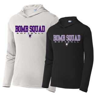 Bomb Squad Softball PosiCharge Competitor Hoodie color options: Silver, Black