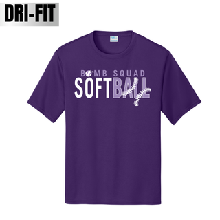 Bomb Squad Softball Split Stitch Dri-Fit Performance Top - detail view