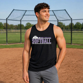 Bomb Squad Softball Underline Men's PosiCharge Competitor Tank - front view