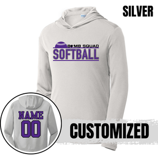 Bomb Squad Softball Underline PosiCharge Competitor Hoodie - back view
