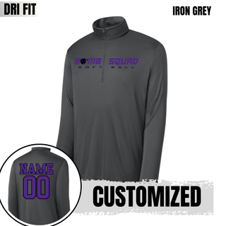Bomb Squad Velocity Softball PosiCharge Competitor quarter-zip front view