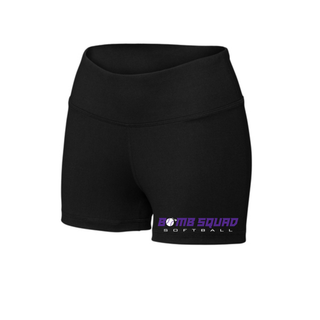 Black Bomb Squad Velocity Softball women’s Interval performance shorts