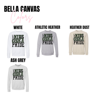 Can't Hide That Cobra Pride Bella Canvas color options: white, athletic heather, heather dust, and ash grey