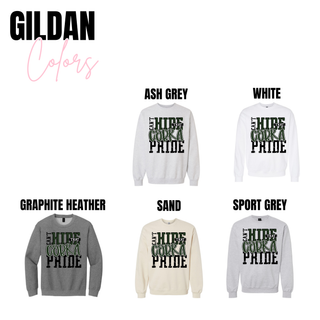 Can't Hide That Cobra Pride Gildan color options: ash grey, white, graphite heather, sand, and sport grey