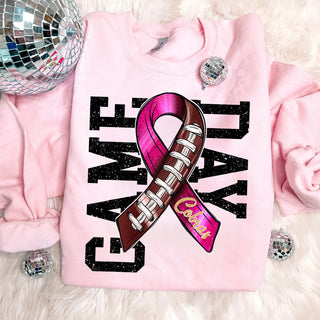 Pink Out Football Ribbon Jackson Heights Cobras