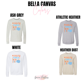 Coolest pumpkin in the patch top long sleeve and crewneck color options including ash grey athletic heather white and heather dust