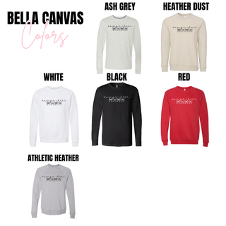 Dawgs Cheer Bow Shirt Comfort Colors tee in ivory, grey, black, pepper, red, white