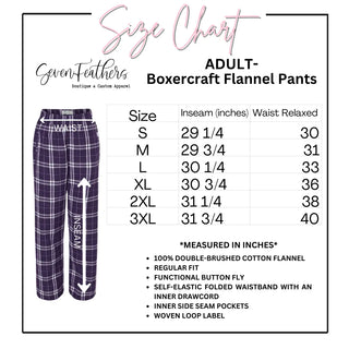 Silver Lake Eagles Wrestling Flannel Pants Black/ White