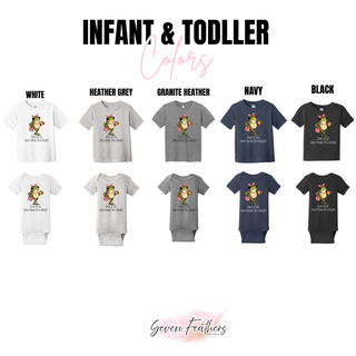 First of All Jesus Thinks I'm a Delight Sassy Frog infant and toddler tee and onesie in white, heather grey, granite heather, navy, and black

