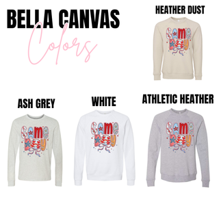 Game Boy Baseball Lettered Top Bella Canvas color options - Heather Dust, Ash Grey, White, Athletic Heather