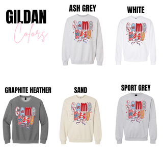 Game Boy Baseball Lettered Top Gildan color options - Ash Grey, White, Graphite Heather, Sand, Sport Grey