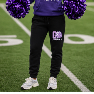 Go Panthers cheer pom core fleece jogger in black