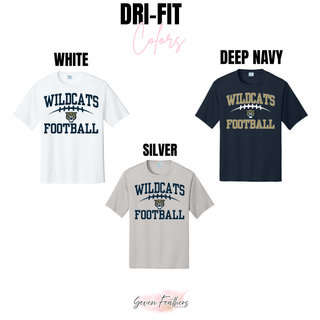 Hayden Wildcats Arch Football Dri-Fit Performance Top colors - white deep navy silver
