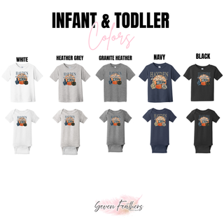 Hayden Wildcats Basketball Spirit Top infant and toddler color options: White, Heather Grey, Granite Heather, Navy, Black