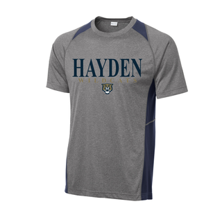 Hayden Wildcats Classic Stack Spirit Shirt Topeka - grey navy Sport-Tek Colorblock Contender Tee
