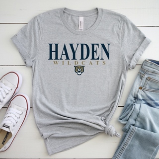 Hayden Wildcats Classic Stack Spirit Shirt Topeka - athletic heather Bella Canvas Top