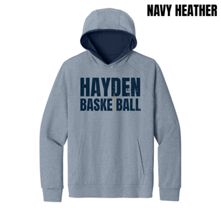Hayden Wildcats Cross Basketball Men's Dri-FIT Primary Hoodie - Navy Heather Product View