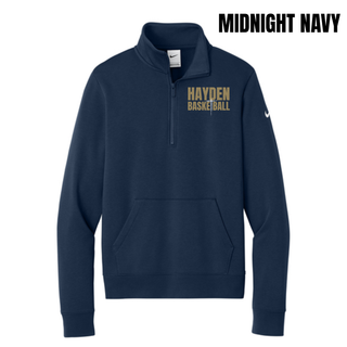 Hayden Wildcats Cross Basketball Women's Fleece Half-Zip - Midnight Navy Product View