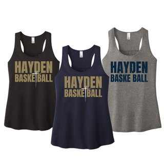 Hayden Wildcats Cross Basketball Women's Racerback Tank - Color Options