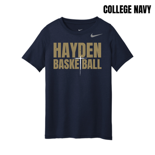 Hayden Wildcats Cross Basketball Youth rLegend Tee - Additional Product View