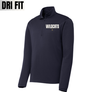 Hayden Wildcats Fan Staple Dri-Fit Quarter Zip Topeka Kansas - True Navy
