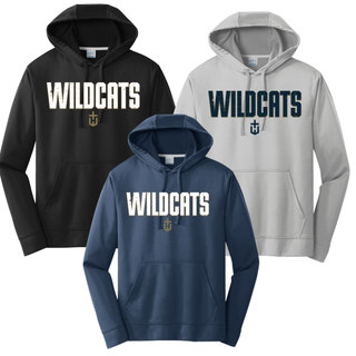 Hayden Wildcats Fan Staple Performance Hoodie Topeka Kansas - Black, Silver, Deep Navy
