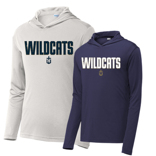 Hayden Wildcats Fan Staple PosiCharge Competitor Hoodie Topeka Kansas - Silver and True Navy
