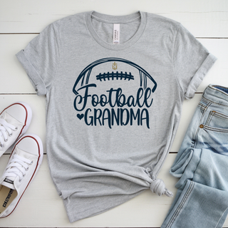 Athletic heather adult Hayden Wildcats Football Grandma graphic tee