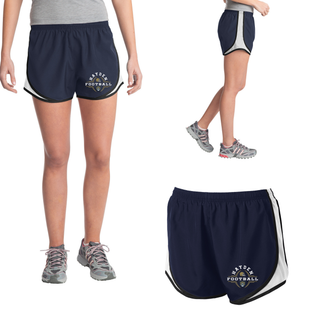 Hayden Wildcats Football Helmet Crest Cadence Performance Short - Navy white black women's lifestyle
