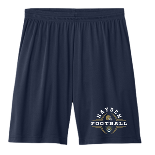 Hayden Wildcats Football Helmet Crest Performance Short - Navy youth and adult
