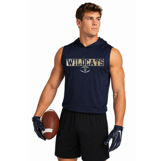 Hayden Wildcats Grid Iron Football Shirt Topeka - navy Sport-Tek Competitor Sleeveless Hoodie
