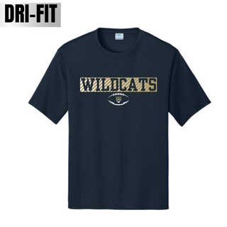 Hayden Wildcats Grid Iron Football Shirt Topeka - deep navy Sport-Tek Dri-Fit Performance Top
