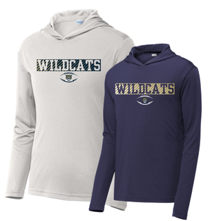 Hayden Wildcats Grid Iron Football Shirt Topeka - silver navy Sport-Tek PosiCharge Competitor Hoodie
