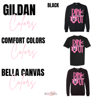 Hayden Wildcats Pink Out Mascot Top infant and toddler in black