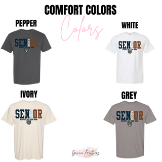 Hayden Wildcats Senior 2027 Respect All Fear None Comfort Colors top colors in pepper, white, ivory, and grey

