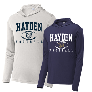 Hayden Wildcats Stadium Football PosiCharge Competitor Hoodie Topeka Kansas Silver Navy