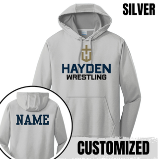 Hayden Wildcats Wrestling Cross Crest performance hoodie - additional product view