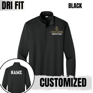 Hayden Wildcats Wrestling Cross Crest PosiCharge quarter-zip - additional product view