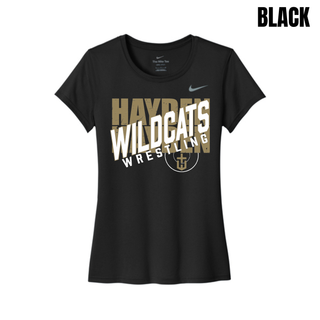 Hayden Wildcats women's rLegend tee featuring the Crossed Lettering design.