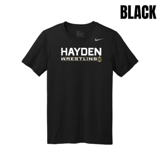 Men's rLegend tee featuring the Hayden Wildcats Wrestling Matline design.