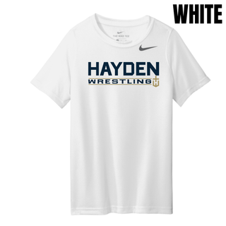 Hayden Wildcats Wrestling Matline design printed on a youth rLegend tee.