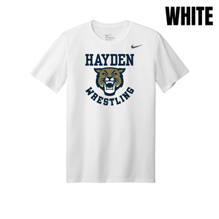 Hayden Wildcats Wrestling Original Logo men's rLegend tee in white, flat lay