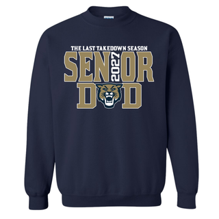 Bella Canvas color options featuring the Hayden Wildcats Wrestling Senior Dad 2027 design.